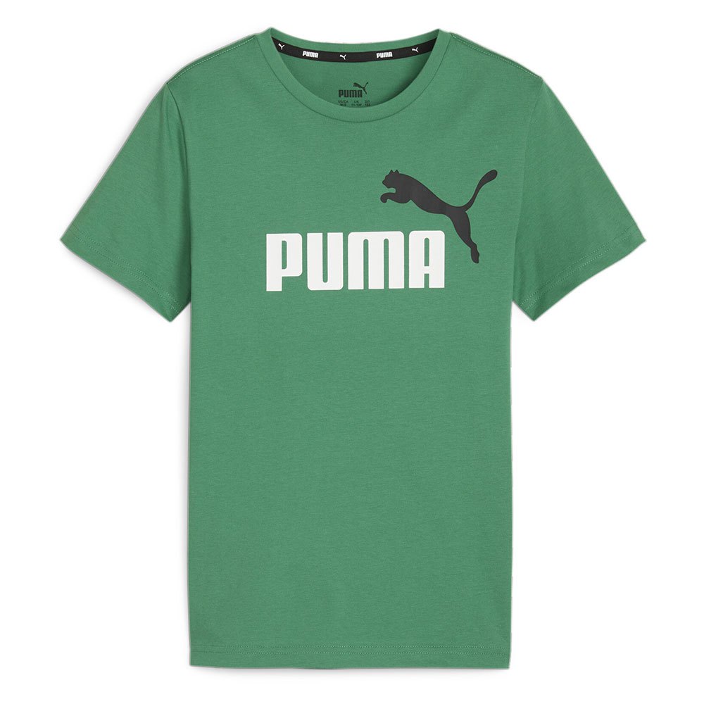 Puma Ess+ 2 Col Logo Short Sleeve T-shirt Verde 11-12 Years Rapaz