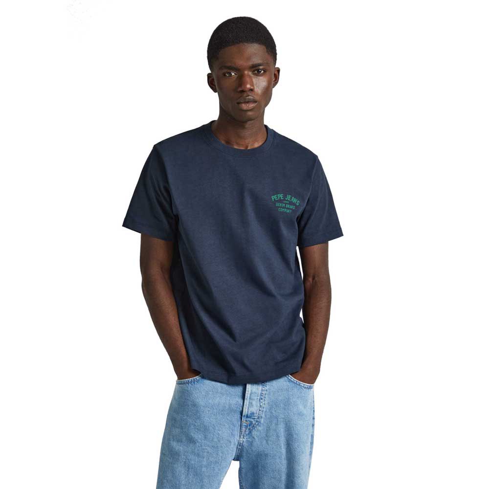 Pepe Jeans Regular Cave Short Sleeve T-shirt Azul S Homem
