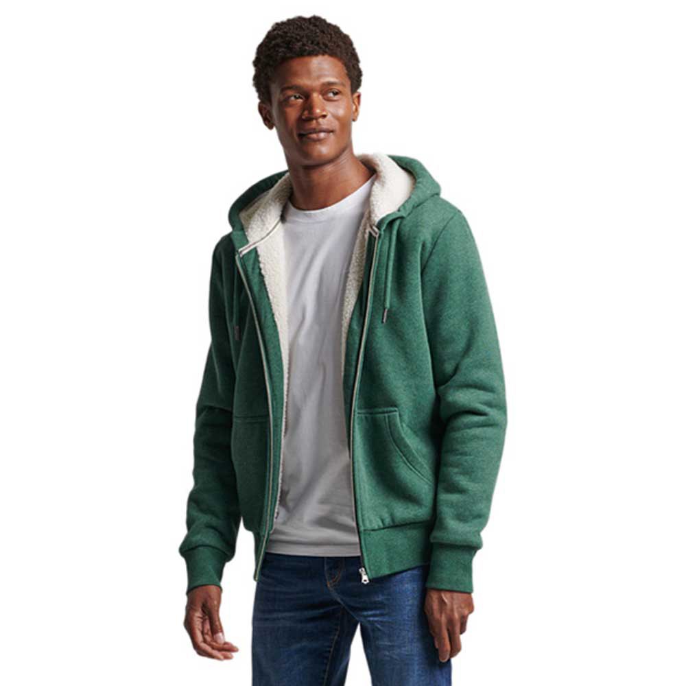 Superdry Borg Lined Hood Full Zip Sweatshirt  XL