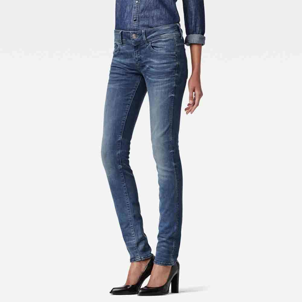 Jeans Lynn Mid Waist Skinny 30 Medium Aged