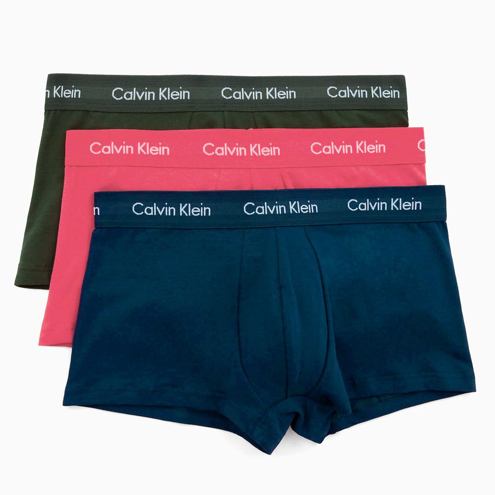 Boxer Stretch Low Rise 3 Unidades M Pink / Blue / Green