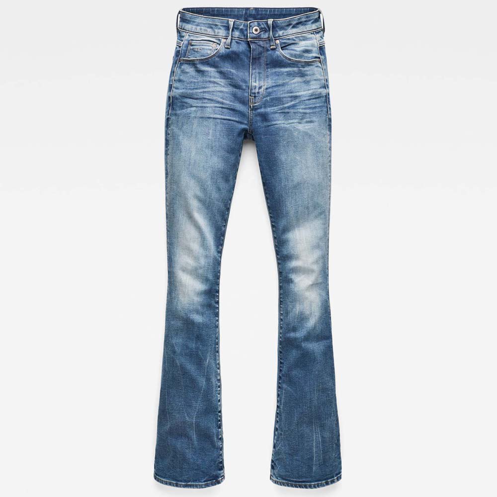 Jeans 3301 High Waist Flare 27 Medium Aged
