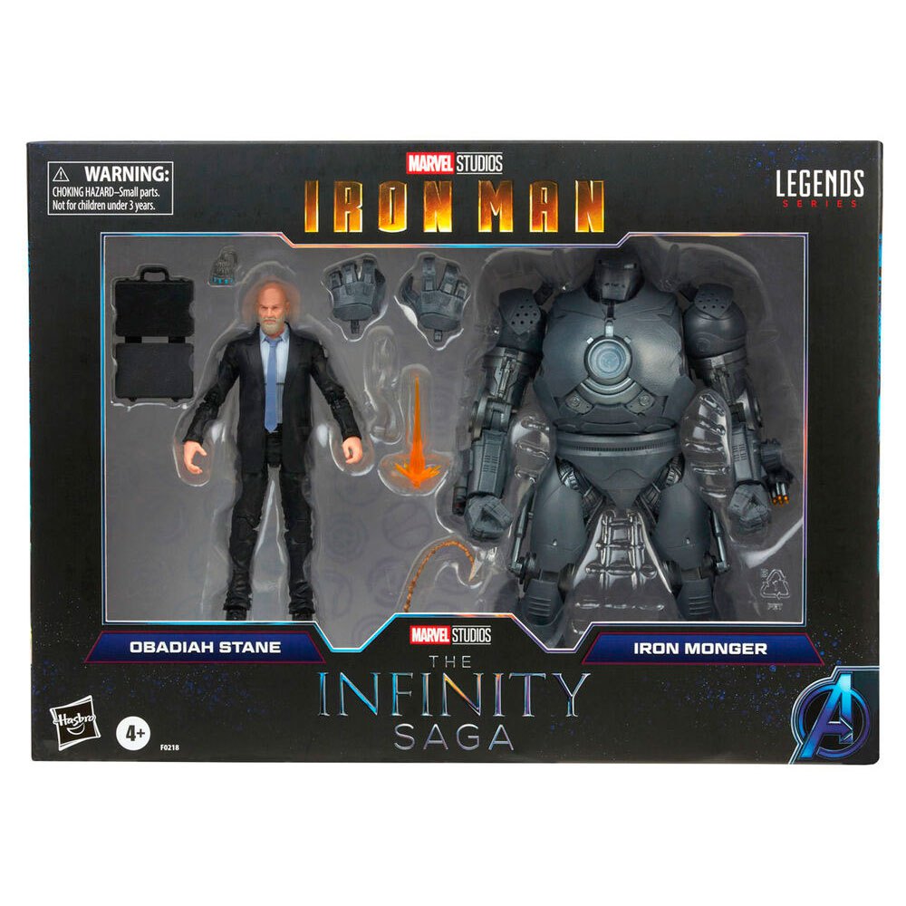 Homem De Ferro Obadiah Stane E Figura Iron Monger Iron Man The Infinity Saga Marvel Legends 15 Cm One Size Black / Grey