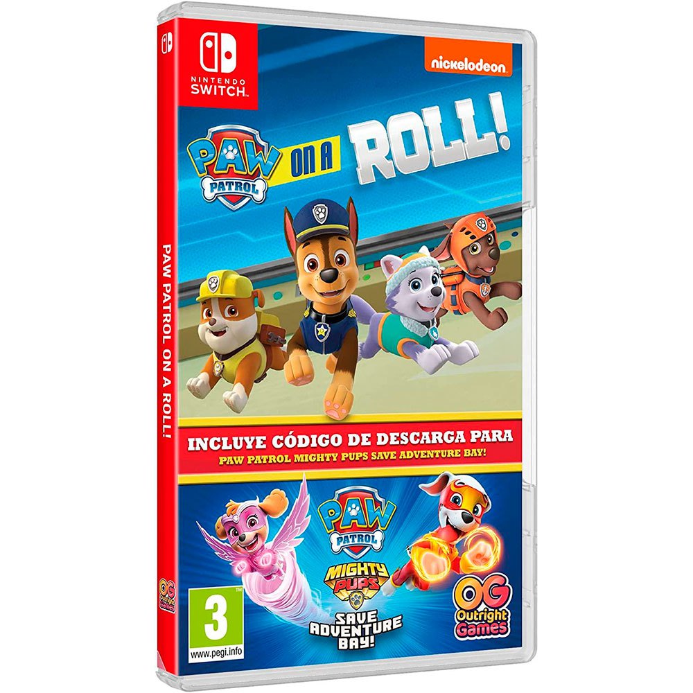 Jogos Em Switch Paw Patrol: On A Roll! & Paw Patrol Mighty Pups: Save Adventure Bay! 2 1 One Size Multicolor