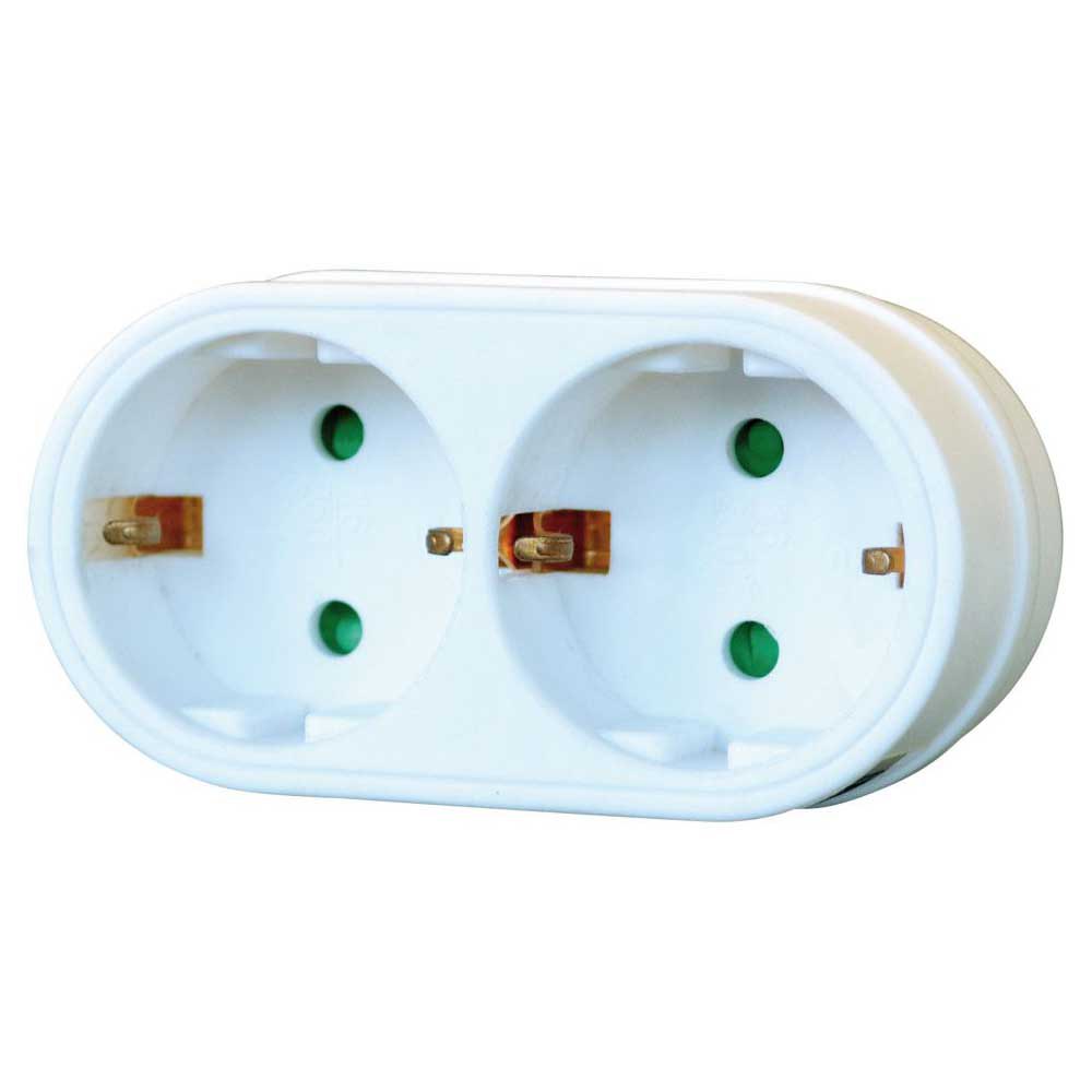 Brennenstuhl 1508180-enchufe Plug Adapter 2 Outlet