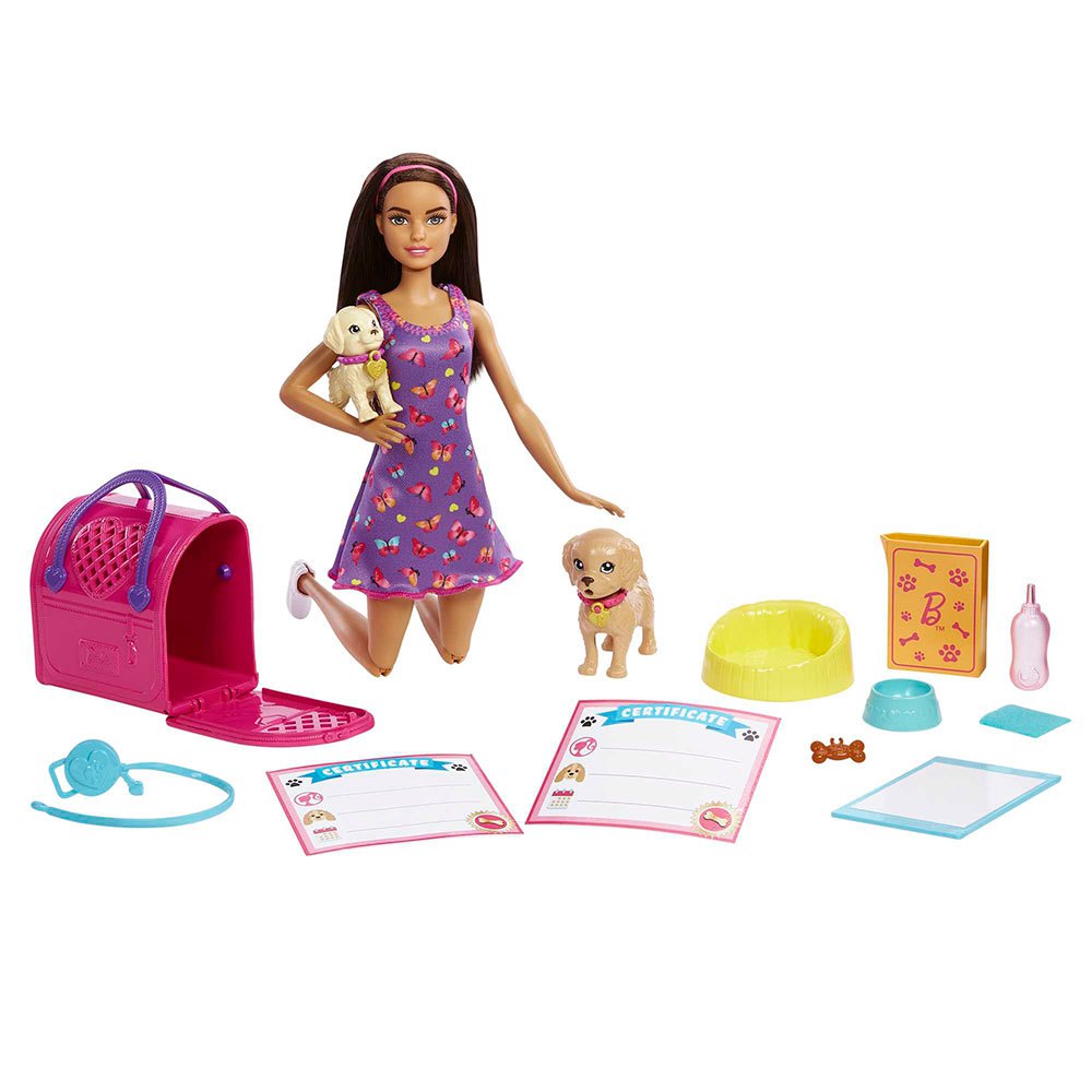 Barbie Adopt Puppets Purple Dress Doll