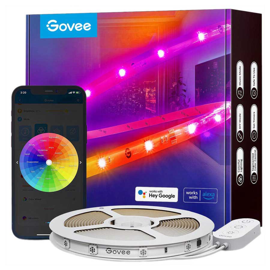 Govee Rgbic Wi-Fi + Bluetooth Led Strip Lights Wi.
