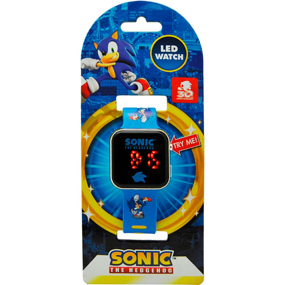 Relógio com led Sonic The Hedgehog