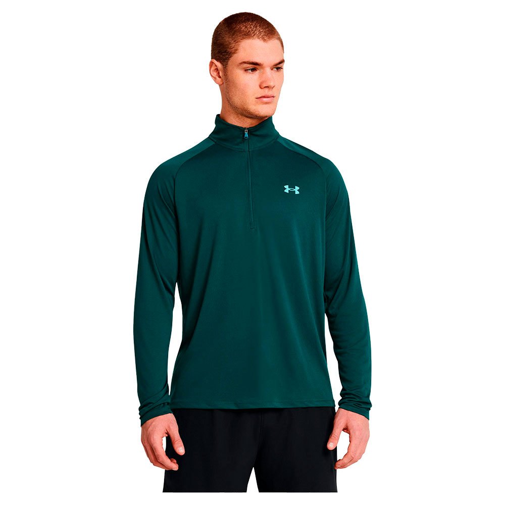 Under Armour Tech™ 2.0 Half Zip Long Sleeve T-shirt Verde M / Regular Homem