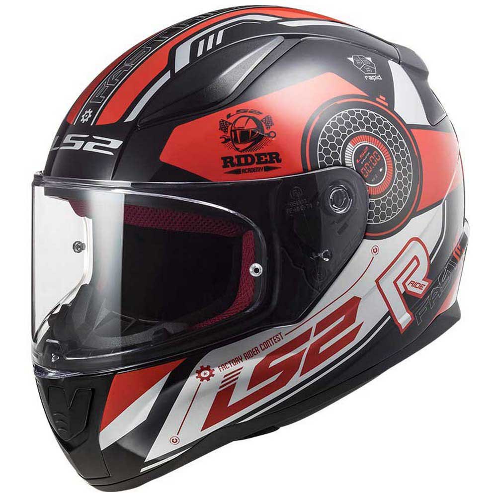 Ls2 Capacete Integral Ff353 Rapid Stratus S Gloss Black / Red / Silver