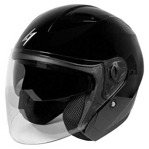 Capacete Jet Recon Solid M Black Glossy