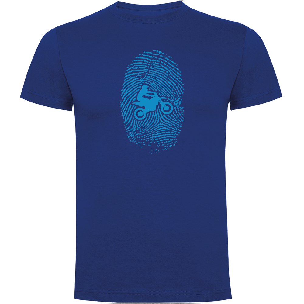 Camiseta De Manga Curta Off Road Fingerprint 2XL Royal Blue