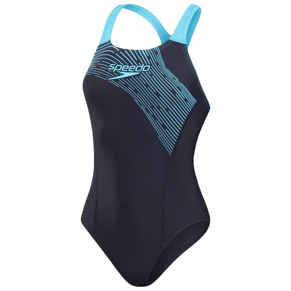Speedo Medley Logo Swimsuit Azul 32 Mulher