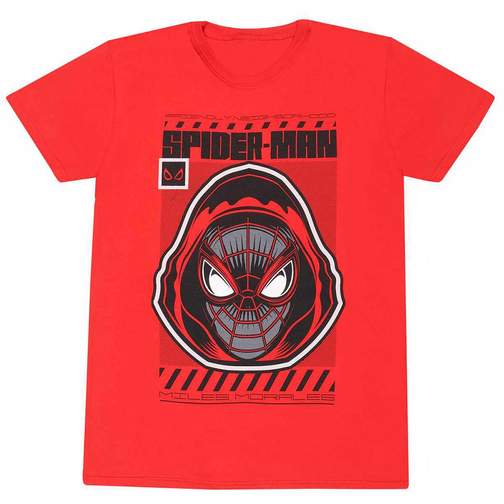 Heroes Spider-man Miles Morales Video Game Short Sleeve T-shirt Rød 2XL Mand male