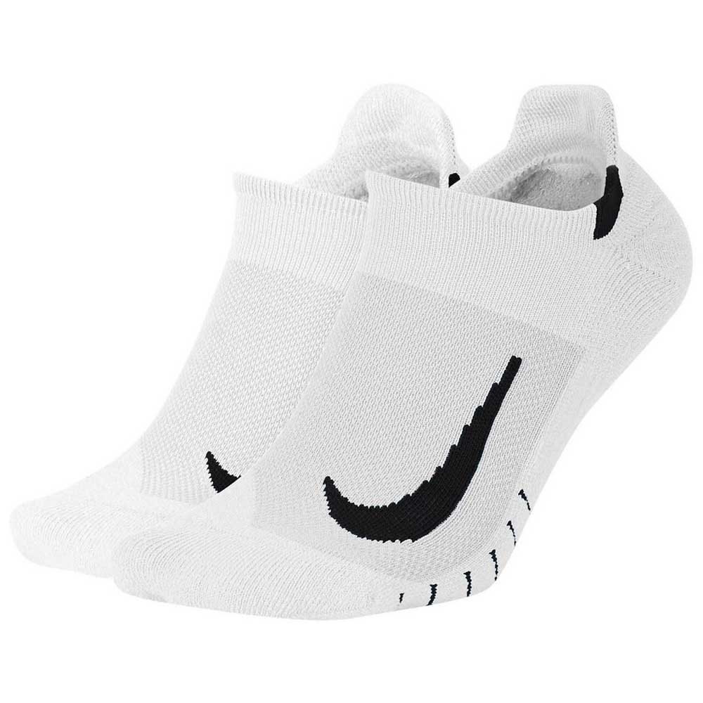 Nike Multiplier No Show Socks 2 Pairs Hvid EU 38-42 Mand male
