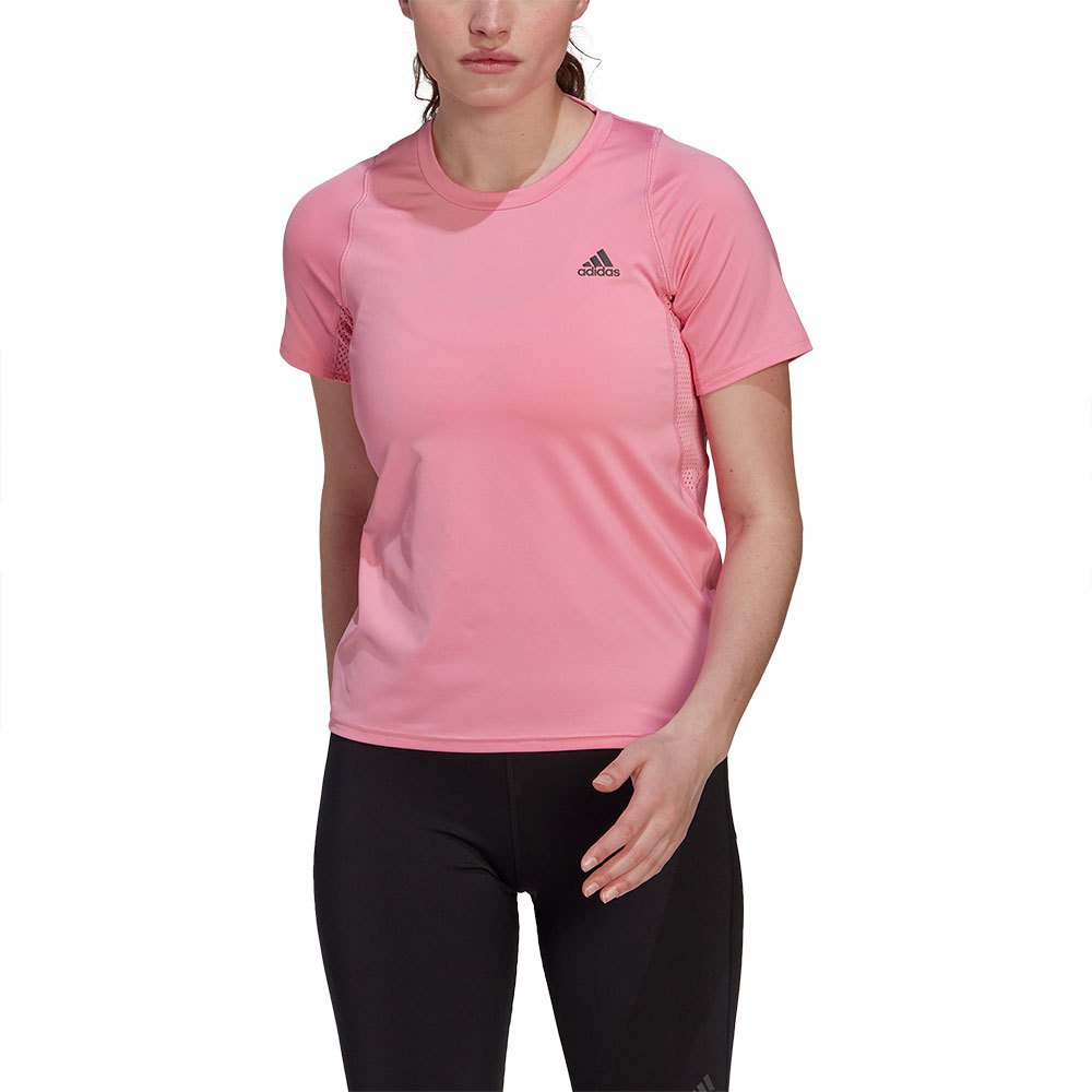 Adidas Run Fast Made With Parley Ocean Plastic Short Sleeve T-shirt Rosa S Kvinde female
