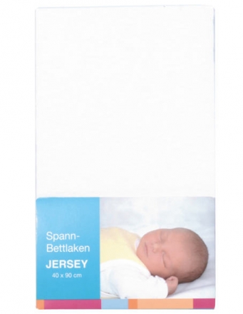 Baby Plus Spannbettlaken Jersey weiß 70x140cm